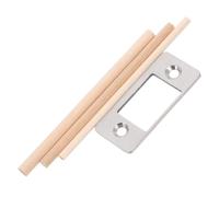 Stainless Steel Deadbolt Strike Plate for Front Door Reinforcement Security | Metal Latch Cover for Wooden Doors, Supports DIY Fitting, Silver Finish, Helps Keep Entryways Closed