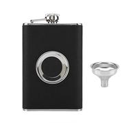 Stainless Steel Decanter Folding Cup Built in Collapsible Shot Glass and Funnel for Drinking White Wine Whiskey Rum Vodka