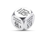 Stainless Steel Decision Dice, Unique Retirement Gifts for Men & Women, Fun 6-Sided Choice Maker for Travel, Reading, Cooking & More, for Family Friends