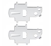Stainless Steel Deck Fill Plate Key Set Includes Two Marine Tools for Fuel and Water Waste Fills, Compatible with Various Boat Deck Types (1PCS)