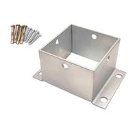 Stainless Steel Deck Post Base KitSquare Railing Post Brackets & Cover Plates Fits 4x4 to 14x14 cm Includes Screws Ideal for Pavilions Corridors rdens