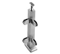 Stainless Steel Deck Stair Fence Post Kit 135cm Glass Railing System for Porch & Balcony Fish Mouth Clip Corner Post - Modern Loft Design