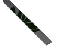 Stainless Steel Decorative Strip, 25mm x 5m Flat Metal Trim Strip for Ceiling and Wall, High-Quality Decorative Line for Home Improvement and Hotel Decoration(Black)