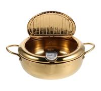 Stainless Steel Deep Fry Pot with Temperature Control and Thermometer