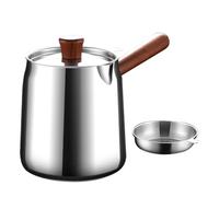 Stainless Steel Deep Fryer Pan with Strainer Basket and Oil Drip Rack for Chicken Wings, Seafood and French Fries