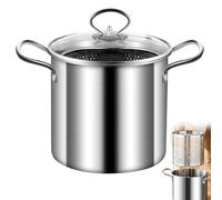 Stainless Steel Deep Fryer Pot with Basket, 3.5L for Fries Chicken