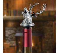 Stainless Steel Deer Wine Aerator Pourer - Deluxe Decanter Spout for Robust Red and White Wine - Pour Amore Bottle Pourer/Stopper & Air Diffuser by Chris's Stuff