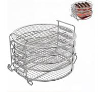 Stainless Steel Dehydrator Rack for Ninja Foodi 6.5 & 8 Qt | 5-Tier Design, Air Fryer Accessory, Instant Pot Compatible, Mesh Wire Trays, Pressure Cooker Use
