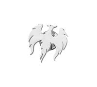 Stainless Steel Delicate Hollow Phoenix Lapel Pin For Men Phoenix Wings Tattoo Men Buckle Brooch, normal, Stainless Steel, gem na