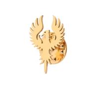 Stainless Steel Delicate Hollow Phoenix Lapel Pin For Men Phoenix Wings Tattoo Men Buckle Brooch, normal, Stainless Steel, gem na