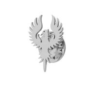 Stainless Steel Delicate Hollow Phoenix Lapel Pin For Men Phoenix Wings Tattoo Men Buckle Brooch, normal, Stainless Steel, gem na