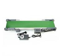 Stainless Steel Desktop Conveyor Belt - Adjustable Speed Forward/Reverse/Pause Functions Ideal for Product Lines 10 x 100 CM and Efficient Material Handling Solution