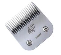 Stainless Steel Detachable Dog Clipper Blade Replacement, 9.5mm Size-4F for Wahl KM2, KM5, KM10, A5 Clippers