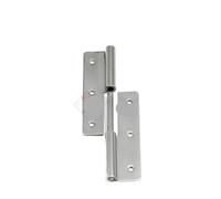 Stainless Steel Detachable Split Hinge Bathroom Toilet Door and Window Small Loose-Leaf Folding 1Pcs(Carbon Steel Left)
