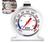 Stainless Steel Dial Oven Thermometer,Kitchen Thermometers Large Dial Oven Grill Monitoring Cooking Thermometer with Dual-Scale 50-300°C/100-600°F for Home Kitchen BBQ Baking