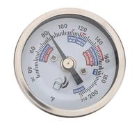 Stainless Steel Dial Thermometer and Wine Making Brewing Process | Threaded Design, Display, Accurate Readings, for Home Winemakers, Professional Brewers, Silver Finish