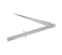 Stainless Steel Diameter Depth Measuring Gauge, Adjustable Taper Ruler for Measurement in Metalworking, Welding, and Woodwor