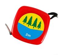 Stainless Steel Diameter Tape Measure For Tree Circumference And Dbh Measurement With Dual Scale Non Reflective Red Compact Keychain Case For Forestry Arborist Garden Landscape Surveying Tools(A)