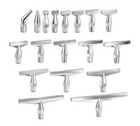 Stainless Steel Diamond Painting Pen Tip, Threaded Screw Replacement Pen Multi-Placer Tips Nibs Heads, Unbreakable, Shape-Stable, Multi-Size Drill Placement, Diamond Art Kit for Adults (18Pcs)