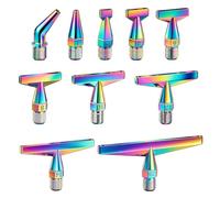 Stainless Steel Diamond Painting Pen Tip, Threaded Screw Replacement Pen Multiplacer Tip Nibs Head, Unbreakable, Shape-Stable, Multi-Size Drill Placement, Diamond Art Kit for Adults (CF-Even Number)