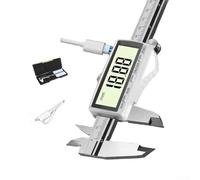 Stainless Steel Digital Caliper, Rechargeable Digital Vernier Caliper, with Clear Display for Industrial Use and Craftsmanship(200mmE)