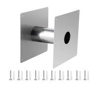 Stainless Steel Direct Vent Wall Thimble - Adjustable Chimney Pass Through, Fireproof Flue Insert | 2.36 Inch Insulated Wall Kit for Pellet Stove, Indoor Exhaust Pipe Mounting Accessory