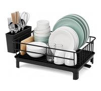Stainless Steel Dish Drainer Drying Rack with Drainboard for Kitchen Sink