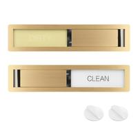 Stainless Steel Dishwasher Magnet Clean Dirty Sign, Premium Dishwasher Magnetic Sign That Say Clean/Dirty Optional Sticker Adhesive for Non Metal Surface Dish Washer(style 2)