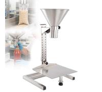 Stainless Steel Dispensing Funnel with Height-Adjustable Bracket, 50kg Capacity for Powder, Liquid & Granule Packaging, Food Grade