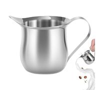 Stainless Steel Dispensing Jug with Handle - Spout Creamer Pitcher, Dishwasher Safe Multifunctional Holder | Creamer Pitcher for Milk, Tea, Coffee, Sauce Jug for Home Convenience