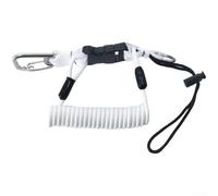 Stainless Steel Diving Camera Lanyard, 130Cm Elastic Anti-Lost Rope With Quick-Release Buckle For Underwater Photography(White)