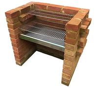 Stainless Steel DIY Brick BBQ Kit 67cm x 40cm with Heavy Duty 6mm Grills