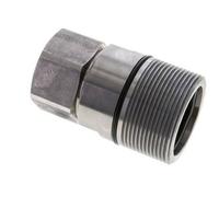 Stainless Steel DN 31.5 Hydraulic Coupling Socket G 1 1/2 inch Female Threads D M70 x 3