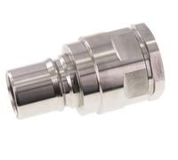 Stainless Steel DN 40 Hydraulic Coupling Plug G 1 1/2 inch Female Threads ISO 7241-1 B D 44.5mm
