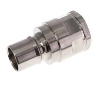 Stainless Steel DN 40 Hydraulic Coupling Plug G 1 1/4 inch Female Threads ISO 7241-1 B D 44.5mm