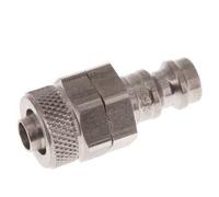 Stainless steel DN 5 Air Coupling Plug 6x8 mm Union Nut