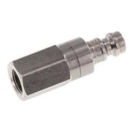 Stainless steel DN 5 Air Coupling Plug G 1/8 inch Female Double Shut-Off