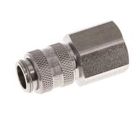 Stainless steel DN 5 Air Coupling Socket G 3/8 inch Female Double Shut-Off