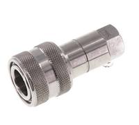 Stainless Steel DN 5 Hydraulic Coupling Socket G 1/8 inch Female Threads ISO 7241-1 B D 10.9mm