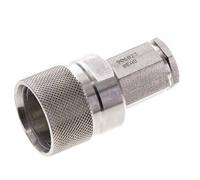Stainless Steel DN 6.3 Hydraulic Coupling Plug G 1/4 inch Female Threads ISO 14541 D M24 x 2