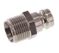 Stainless Steel DN 9 Mold Coupling Plug G 3/8 inch Male Threads Double Shut-Off