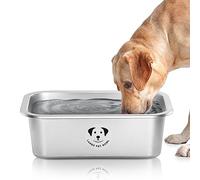 Stainless Steel Dog Bowls for Large Dogs, High Capacity Metal Dog Food Bowls, Food and Water Bowl for Larges, X-Large, and Big Dogs 1.25 Gallons