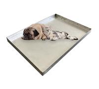 Stainless Steel Dog Crate Tray, Heavy Duty Chew Proof and Crack Proof Replacement Tray for Pet Kennel