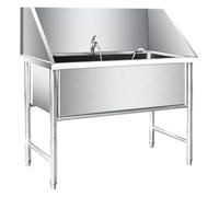 Stainless Steel Dog Grooming Bath Tub - 19.7in Deep Pet Washing Station, Ideal for Home Use, Easy Dog Bathing & Convenient Pet Pool for Groomers and Pet Owners