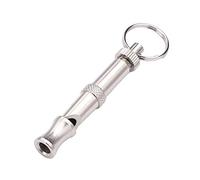 Stainless Steel Dog Whistle, Whistle with Key Chain, Adjustable Sound Supersonic Whistle Training Dog Pet Whistle Supplies