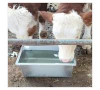 Stainless Steel Dogs Goats Cows Horse Watering Trough, Large Capacity Animal Feed Trough Weatherproof, Portable Poultry Pasture Feeders Outdoor Farms(L 160cm(63") x W 60cm(23 3/5"))