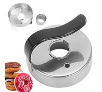Stainless Steel Donut Mold, Donut Cutting Mold | Round Cake Cutter Donut Making Molds - Non-Sticky Round Cake Baking Tool for Sandwiches Burger Pies