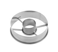 Stainless Steel Donut Mould,Divider Mousse Ring,Cookie Chocolate Cake Mould,Doughnut Cutters Mould,Round Metal Bread Cutter(silver)