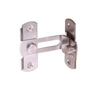 Stainless Steel Door Bolt Latch Buckle, Stainless Steel 90 Degree Right Angle Sliding Gate Lock Door Latch Hasp Multicolor(Silver XL)
