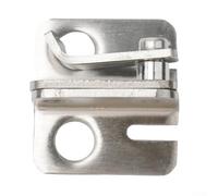 Stainless Steel Door Bolt Latch for Wardrobe, Drawer & Cabinet Security Lock - Non-Punching Installation, Explosion-Proof Anti-Violence Design, Bru(Small Right)